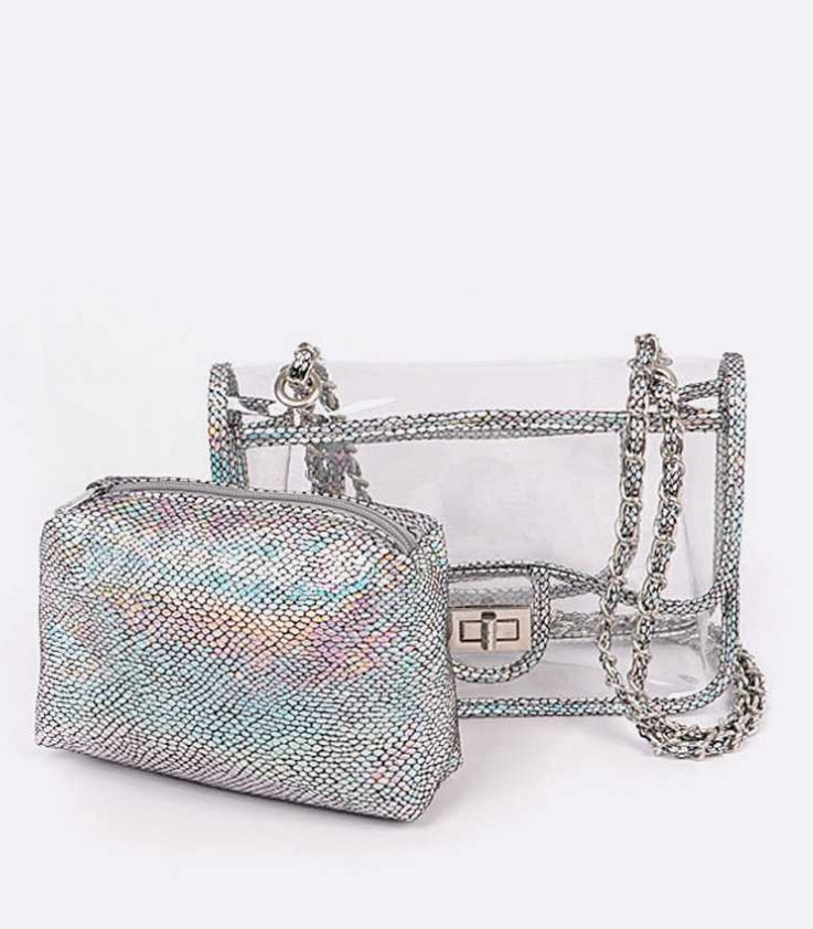 Metallic Ghost Handbag