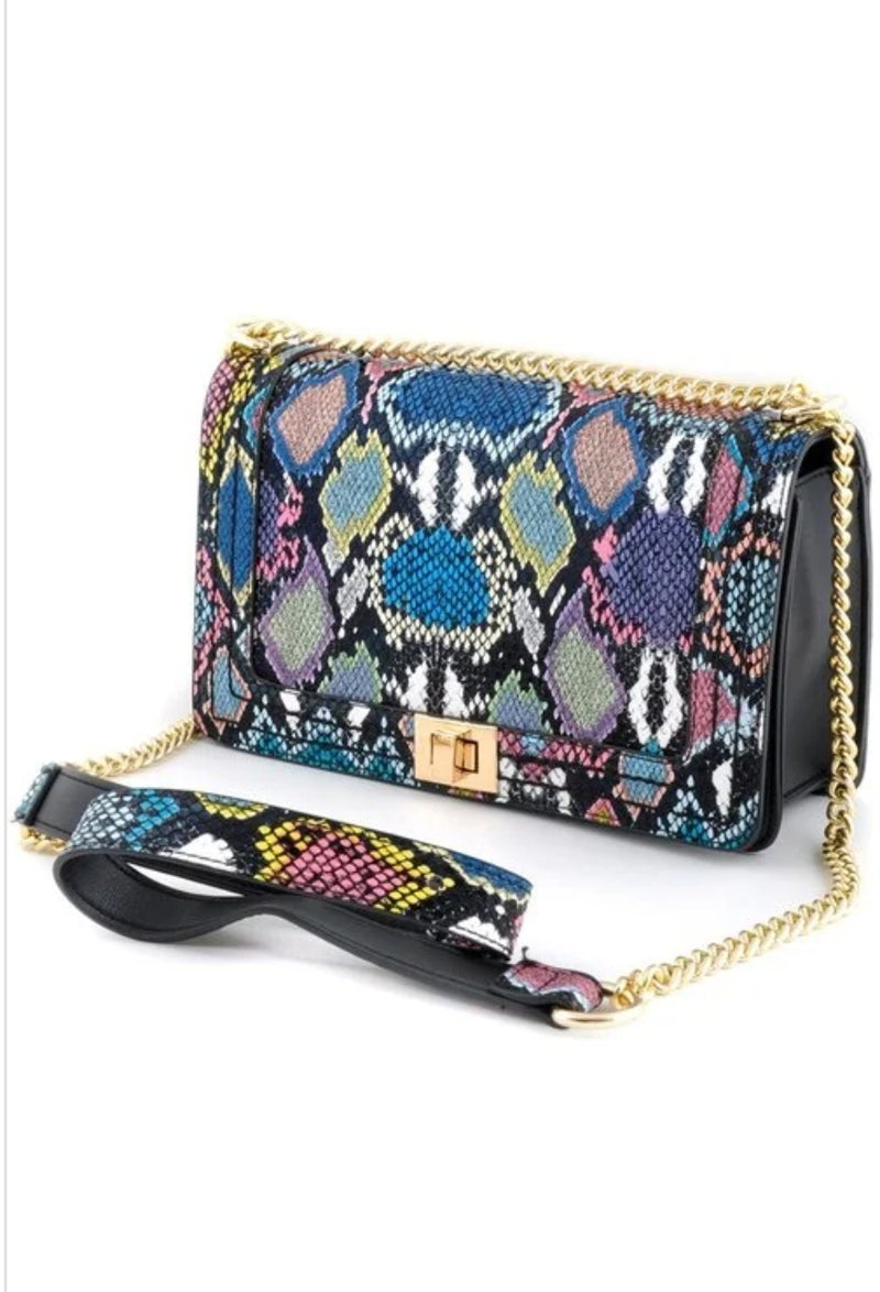 Fiona multi-Snake Handbag