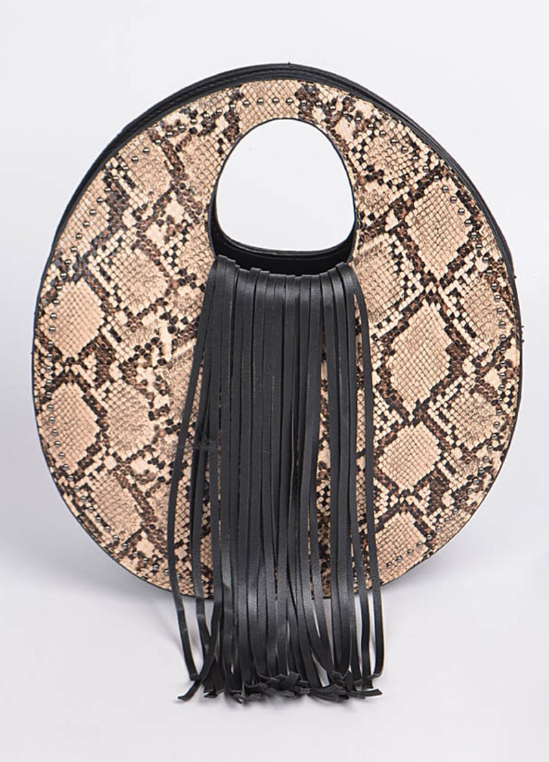 Python Fringe Handbag