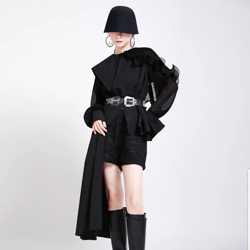 Sassy Girl Asymmetrical Blouse