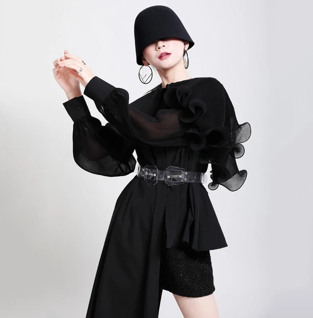 Sassy Girl Asymmetrical Blouse