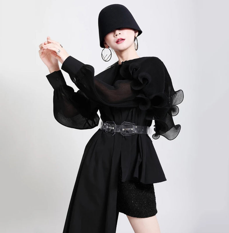 Sassy Girl Asymmetrical Blouse