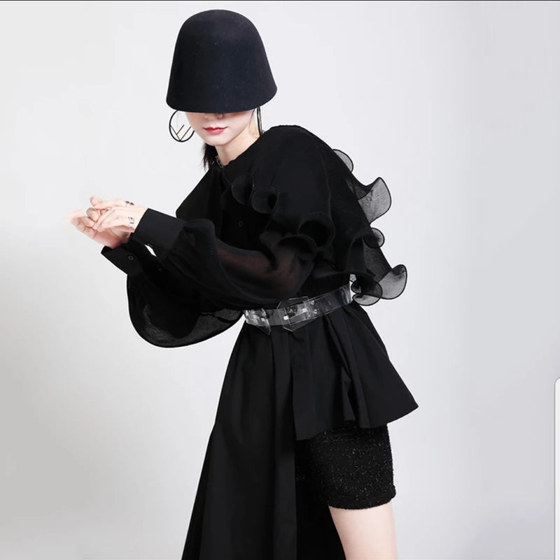 Sassy Girl Asymmetrical Blouse