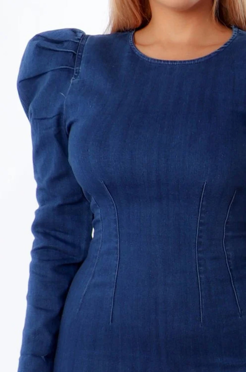 Showtime Denim Dress