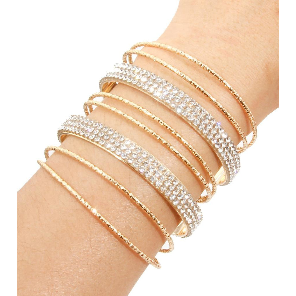 Rhinestone Cuff Bracelet II