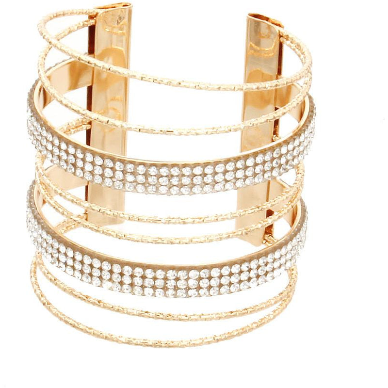 Rhinestone Cuff Bracelet II