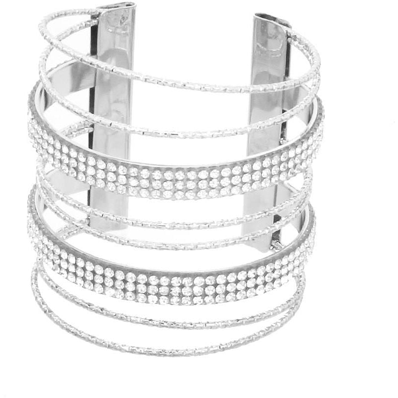 Rhinestone Cuff Bracelet II