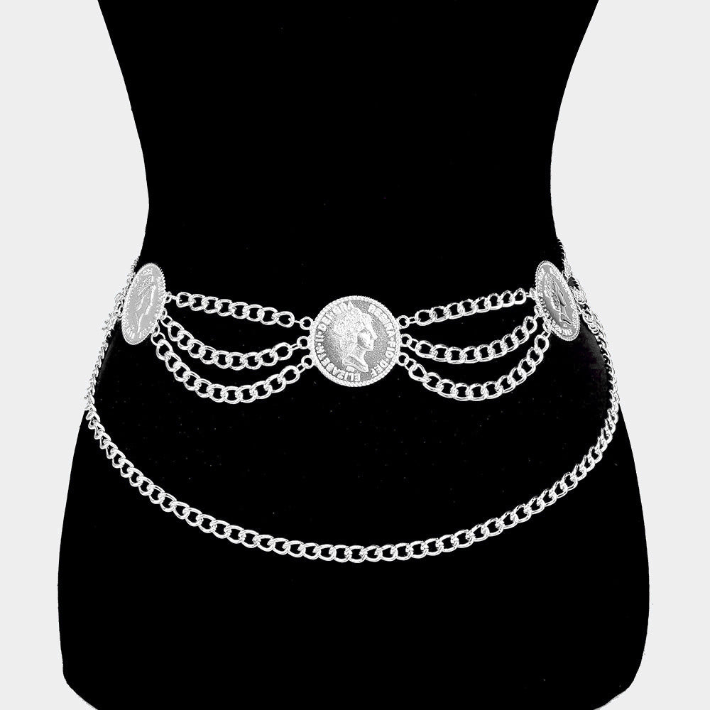 All the coins chain belt