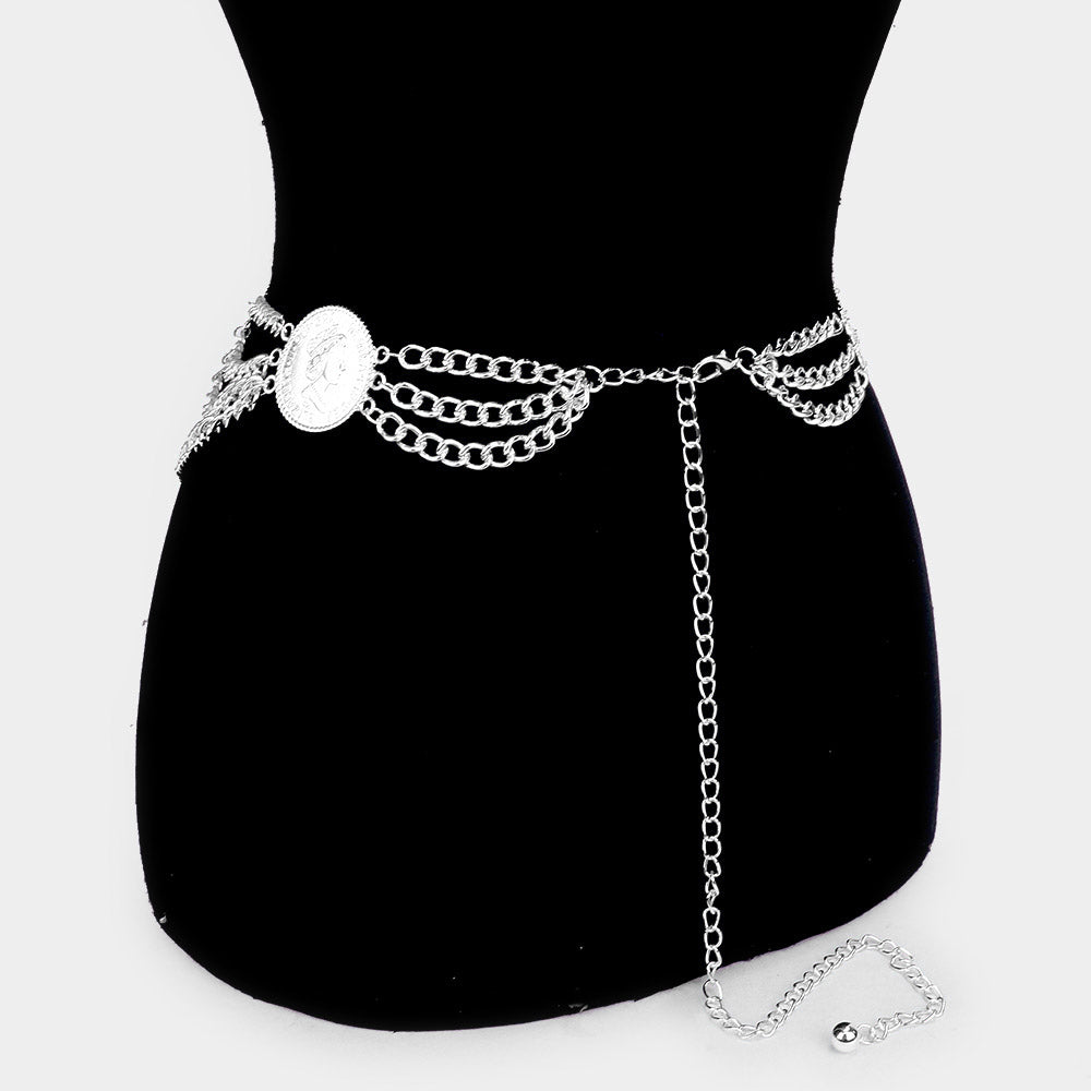 All the coins chain belt