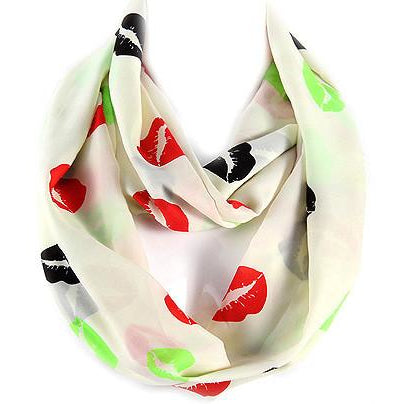 Lips Infinity Scarf