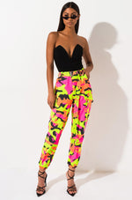 Neon Camo Cargo Pants