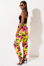 Neon Camo Cargo Pants
