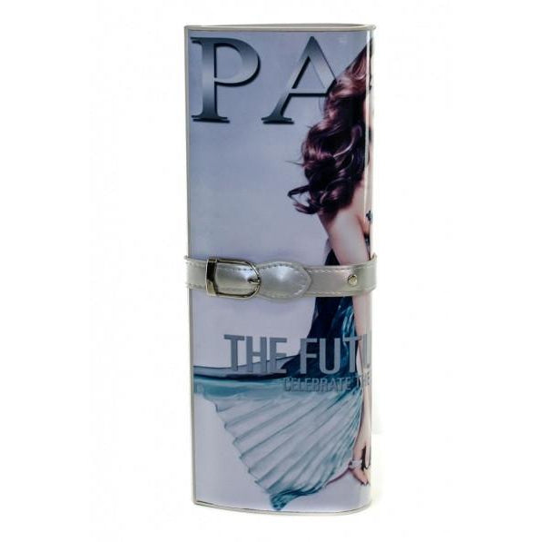 Paris Magazine Clutch (Silver)