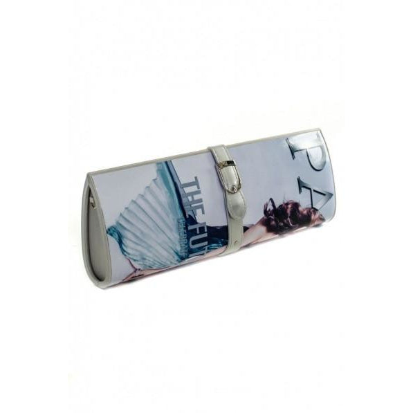 Paris Magazine Clutch (Silver)