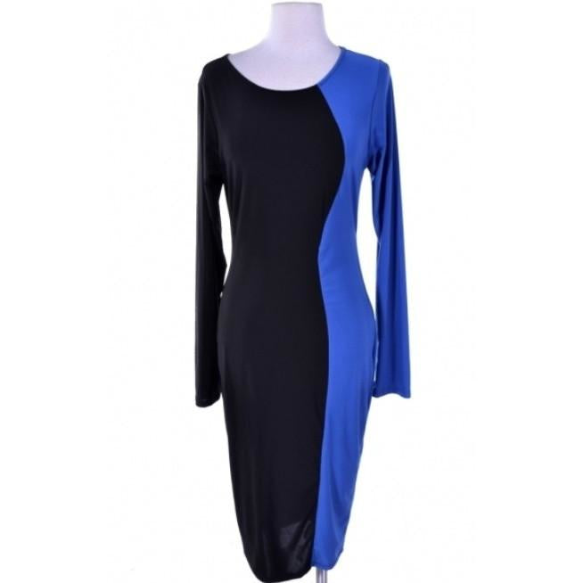 Color Block Bodycon Dress (Plus Size)