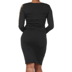 Leopard Print Bodycon Dress (Plus Size)