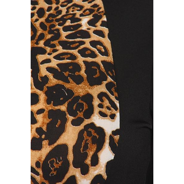 Leopard Print Bodycon Dress (Plus Size)