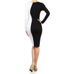 Colorblock Bodycon Dress