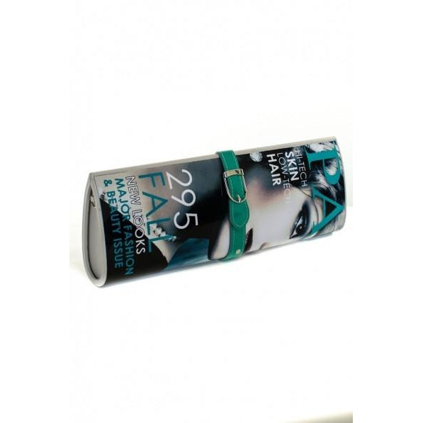 Paris Magazine Clutch (Teal Blue)